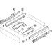 Drawer Set 63 mm High Length 450 mm Nova Pro Scala Silver