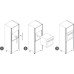 Profile Handle for Vertical Fixing in Oven Cavity for Profiles Gola System E Matt white powder coated