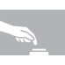 LED Push Switch Ø 14 mm  for use with Loox LED Lights Black finish
