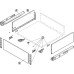 Internal Drawer Front Accessories Set for 185 mm Drawer Sides Grass Vionaro for screw fixing graphite