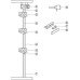 Central Rotary Lock Case Single Wing Symo 3000 For combination with Symo cylinder removable core Travel 17 mm nickel plated