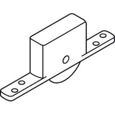 Bottom Roller for Sliding Interior and Exterior Doors Straightaway 720 Bottom rolling system Steel wiith ball bearing