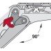 Opening Angle Restraint for Limiting Opening Angle of 107° to 90° Free Flap Black