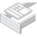 Pen and Pencil Tray with Eleven Compartments Plastic For inserting in trays or for hooking onto drawer sides Anthracite finish