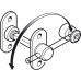 Indicator Bolt Cubicle Fittings 316 L for Glass Partitions PBA Stainless steel fittings Satin finish