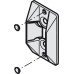 Alternative Centring Door Stop for Sliding Interior Doors Hawa-Junior 40/GL and 40/GP Top hung system Grey finish