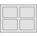 Drawer Insert Shallow Variant-D 2.5 mm material thickness With 4 compartments