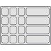 Drawer Insert Shallow Variant-D 2.5 mm material thickness With 16 compartments