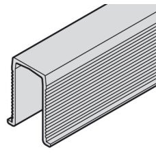 Guide Track for Sliding Interior Doors Slido D-Line11 Top hung system Length 2000 mm