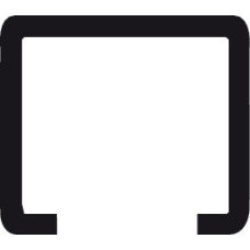 Top Safety Guide Channel for Sliding Interior and Exterior Doors Straightaway 720 Bottom Rolling System Length 3000 mm