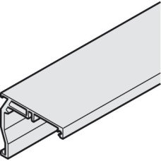 Side Fixing Profile for Sliding Interior Glass Doors Hawa-Porta 100 GW Top hung system Length 2500 mm