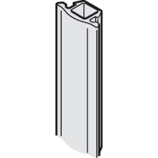 Rubber Seal for Sliding Glass Interior Doors with Fixed Glass Panel Hawa-Junior Top hung system Black finish