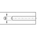 Drill Bit for Confirmat One-Piece Connector 1st step Ø 5 mm drill hole (blind hole) 2nd step Ø 7 mm shank (through hole)