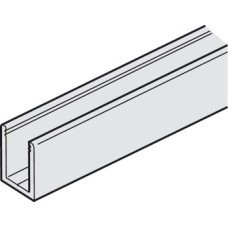 Fixed Glass Profile for Sliding Interior Glass Doors Hawa-Porta 100 GWF Top hung system Length 2500 mm