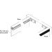 Profile Cross Bar for Reinforcing Base Cabinets Catenaria Length 2670 mm - can be cut to size