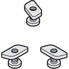 Track Fixing Set for Hawa-Junior 40 Side Fixing Profiles For wooden or glass door systems Galvanized steel
