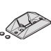 Alternative Centring Door Stop for Sliding Interior Doors Hawa-Junior 40/GL and 40/GP Top hung system Grey finish