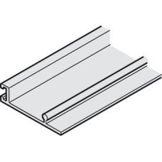 Fascia Profile for Sliding Glass Interior Doors Hawa-Porta 100 Top hung system Length 2500 mm