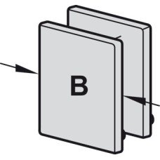 End Cap Set for Sliding Interior Doors Slido D-Line11 Top hung system Silver width: 31 mm End Cap Set for Sliding Interior Doors Slido D-Line11 Top hung system Silver width: 31 mm