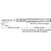 Ball Bearing Drawer Runners Full Extension Load Capacity 42-45 kg Accuride 3832DO Installed length 650 mm load capacity 44 kg (tested 80000 cycles)