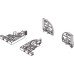 Front and Rear Fixing Clips 3D Adjustment for Dynapro Runners Zinc plated steel