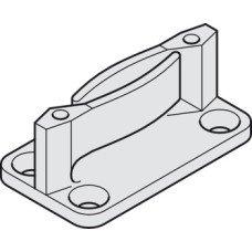 Bottom Guide for Sliding Interior Doors Hawa-Junior Top hung system Black plastic