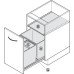 Economic Lid Cover Plate for One2five and One2Seven Waste Bin System For cabinet width 450 mm dark grey