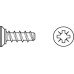 Varianta Screw Countersunk Head PZ Fully Threaded for Ø 3 mm Holes Nickel Plated Steel For drill holes with Ø 3 mm Length 13.5 mm nickel plated