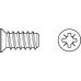 Varianta Screw Countersunk Head PZ2 for Ø 5.0 mm Hole e.g. for ASP aluminium profile system for cabinets Length 10.5 mm nickel plated