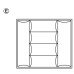 Plastic Cutlery Insert for Nominal Depth 500 mm for Cabinet Width 300-1000 mm With horizontal cutlery compartments Size 60/60 for cabinet width 600 mm