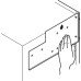 Drilling Jig for Free Swing Fittings for pilot drilling of the cabinet side components For Free Swing fittings only