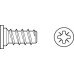 Varianta Screw Cylindrical Head Fully Threaded for Ø 5 mm Hole Length 16 mm PZ2 galvanized