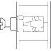 Spreading Press-Fit Sleeve Internal Thread M6 Brass for drill hole Ø: 8 mm Length 9 mm