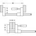 Clamp UniKlamp Bessey Clamping width: 160-600 mm spreading width: 172-720 mm Opening 600 depth 80 mm