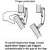 Bi-Fold Lift Up Fitting Set for 2-Piece Wooden Flaps Free Fold For cabinet height 720 mm 800/1000 mm general door width for 8.5-14.4 kg flap weight 3 connecting hinges included grey