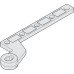 Bottom Strap Single Action for Floor Springs Geze Zinc plated