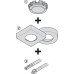 Bezel for Surface Mounting Loox LED 2025/2026 Round Stainless steel coloured
