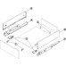 Matrix Box Slim A30 Drawer Set 30 kg 128 mm High Soft and Smooth Closing With full extension synchronised runners Length 500 mm white