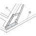 Folding Bracket for Tables and Benches Profile Dimensions 25 x 25 x 3 mm Steel Screw fixing at the side Powder coated black