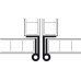 Cranked Hinge for Butting Overlay Doors Brass Crank L1 Left hand matt nickel plated
