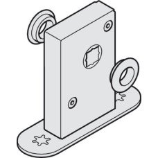 Floor Spring for Folding Interior Doors Slido W-Fold32 100T Top hung system With rosette and floor socket for systems without bottom track