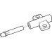 Tipmatic Pin for Tiomos Tipmatic Plus Hinges Grass Light grey (RAL 7036)