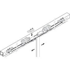 Synchro Set for Sliding Interior Doors Slido D-Line11 For symmetrical opening of 2 leaves For 2 doors