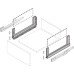 Drawer Sides 186 mm High Crystal Plus Nova Pro Scala Length 350 mm silver