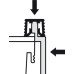 End Piece for Cuisio Tray Ninka Graphite for insert depth 473 mm