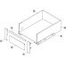 Cross Rail Matrix Box Slim A For drawer side height 175 mm White
