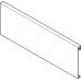 Panel for Internal Drawer Matrix Box Slim A Drawer side height 89 mm 128 mm or 175 mm Grey