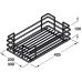 Larder Unit Complete Set Centre Mounting Height Adjustable For cabinet width 400 mm basket width 330 mm chrome wire