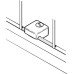 Fastening Block for Straight Laundry Baskets White RAL 9010 finish