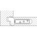 Concealed Mortice Hinge Set for Flush Doors CIR Unhanded for left or right hand use Galvanized finish